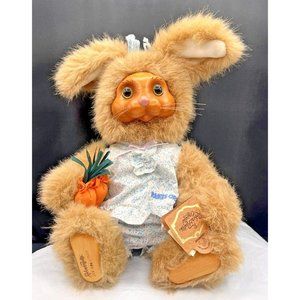 1990 Robert Raikes Originals Dottie Plush Bunny Wood Face Feet Hands W/Tags